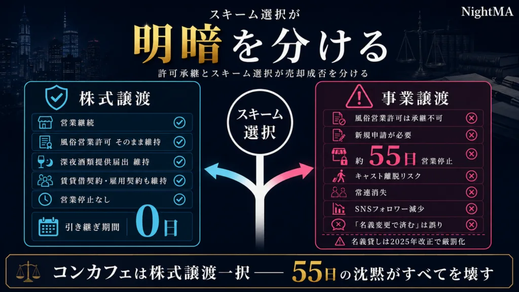 許可承継とスキーム選択が売却成否を分ける